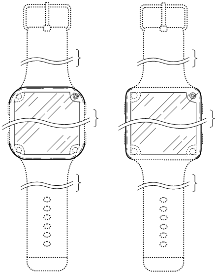 Design patent drawing: Smartwatch