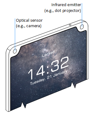 First example: inodyn NewMedia's notch used for face recognition